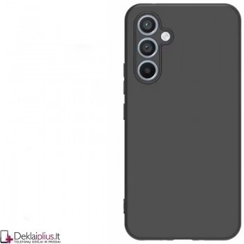 Silikoninis ploniausias dėklas su kameros apsauga - juodas (Samsung Galaxy M15 5G)
